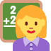 👩‍🏫 woman teacher display on Twitter